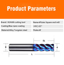 4 Flutes HRC65 Carbide End Mill CNC Cutting tools Alloy Carbide Milling EndMills Tungsten Steel Milling Cutter Square Router Bit