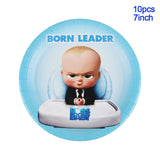 Decoração de festa de aniversário do tema dos desenhos animados, Talheres descartáveis, Balão para meninos e meninas, Baby Shower, Presente para crianças