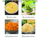 1000W Electric Vegertable Chopper Cutter 5 In 1 Stainless Steel Food Processors Kitchen Mixer Multifunctional Potato Slicer 220V