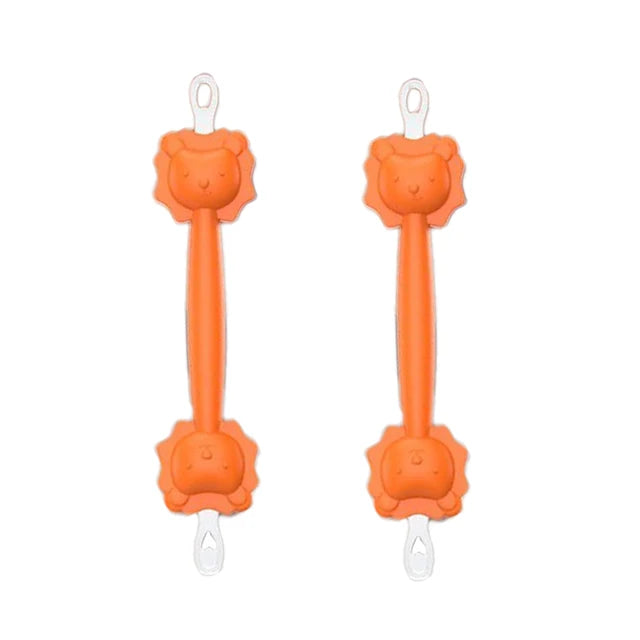 Cartoon Lion Baby Nose Cleaning Rod, Baby Ear Cleaning Tool, Nose Spoon, Earpick Nasal Cleaning, 2pcs 