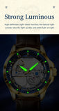 CAREKISO Fashion Men's Watches Original Mechanical Leather Men Clock Waterproof Hollow Tourbillon Automatic Man Watch Reloj Male