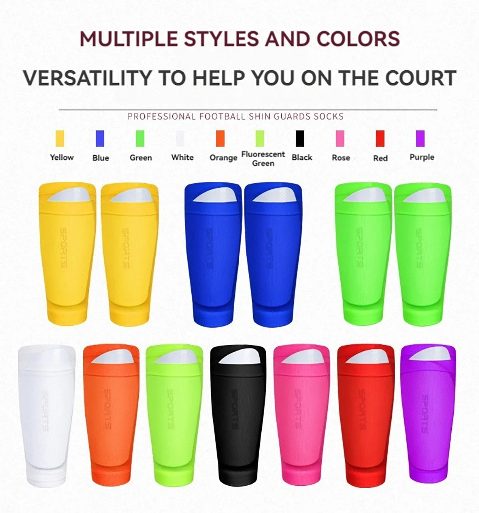 Loogdeel Soccer Shin Guard Covers,Shin Pads Socks Soccer Sock Sleeves Shin Pads Holders Shin Guard Sleeves for Kids Youth Adults