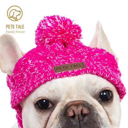 Gorros suaves de invierno para perros, gorro de punto cálido para perros, gorro de punto resistente al viento para perros