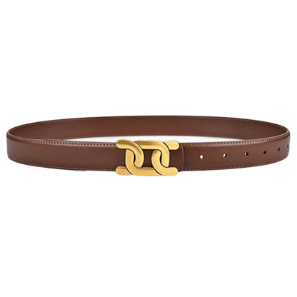1Pcs Women's Retro Belt Alloy Buckle Fashion Belt Casual Jeans Belt High End Long Skirt Pants Belt
