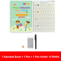 Sank Magic Practice Copybook Pen Preschools Kids Calligraphy English Verison Free Wiping Children Reusable Writing Book