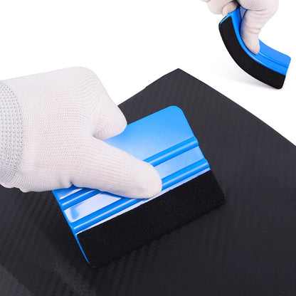 1/5Pcs Car Stickers Film Install Squeegee Vinyl Carbon Fiber Scraper with Felt Squeegee Tool Film Wrapping Car Wrap Tools 10x7cm