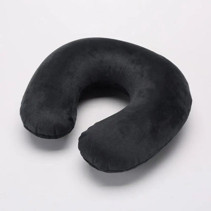 Almohada de cuello en forma de U, inflable, para aliviar la fatiga, para viajes, reposacabezas de vuelo, cojín para dormir en forma de U para avión.