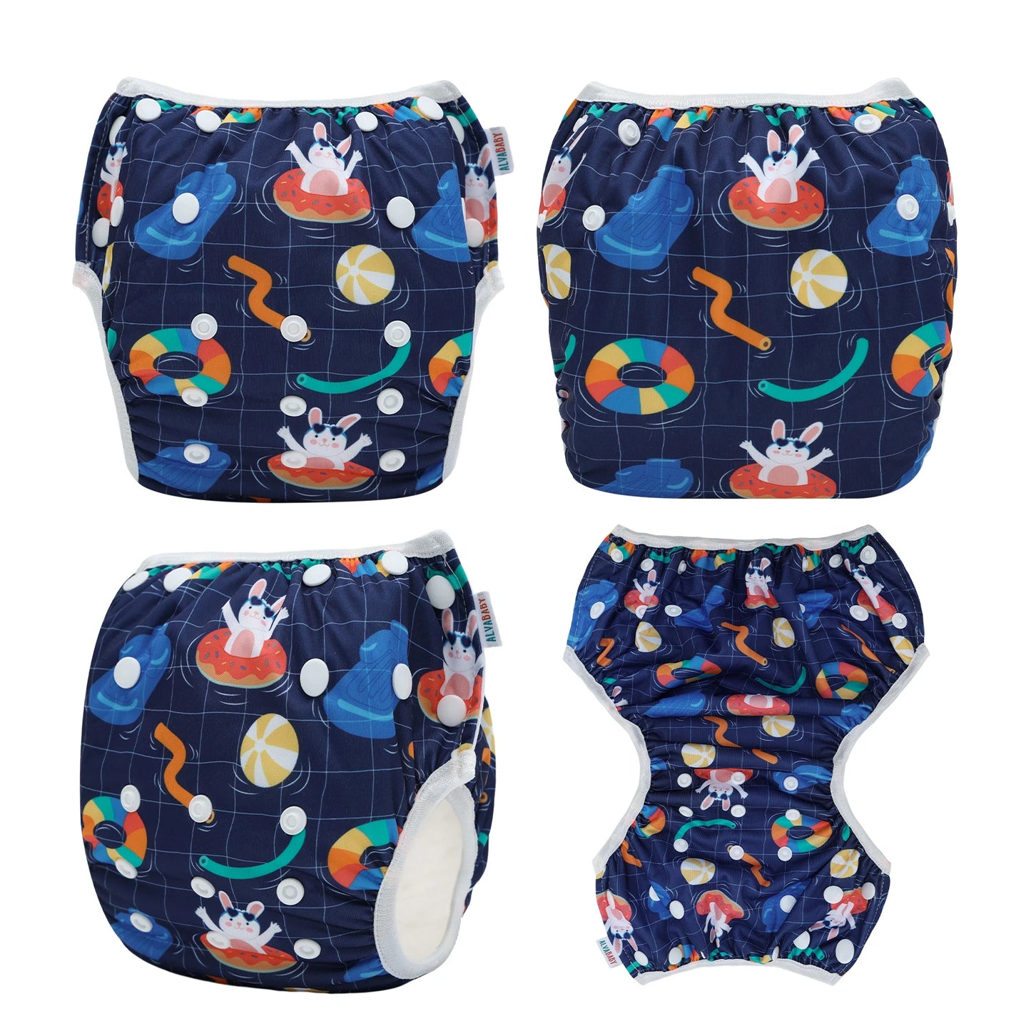 U PICK ALVABABY Swim Nappy Fashion Design Reusable Swim Diaper for Baby Under 1 year Old
