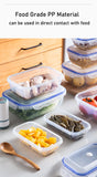 Vacuum Food Storage Box Transparent Storage Container Fridge Organizer Microwave Safe Fresh-Keeping Sealing Box Food Dispenser