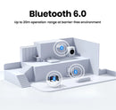USB Bluetooth Adapter, Bluetooth 6.0 Dongle for PC Windows 11/10/8.1, Bluetooth Receiver & Transmitter for Keyboard/Mouse