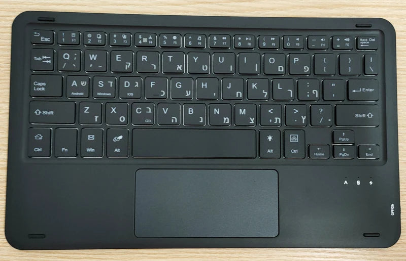 Bluetooth Keyboard Case For Xiaomi Pad 7 7 Pro 11.2 Trackpad Tablet Case Russian Arabic Hebrew Spanish Korean French Keyboard