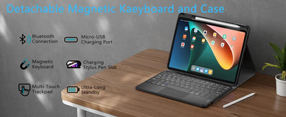 Keyboard Case for Xiaomi Mi Pad 6 Pro Keyboard Case For Redmi Pad SE 11 Inch 2023 Tablet Cover MiPad 5 Pro Case with Keyboard