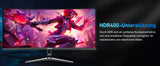 FYHXele 34 inch 99% sRGB Gaming Office Curved Screen 165Hz Refresh Rate 1ms High Reaction Speed Equipped With 3440*1440P Resolution HDMI or DP Interface 21::9 Proportional Screen
