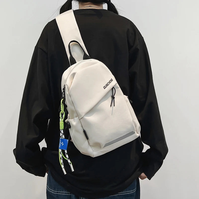Bolso bandolera para hombre, de un solo hombro, mochila pequeña, bolso de pecho para mujer, ciclismo, deportes, escalada de montaña, niños, tableta, ligero, Mo