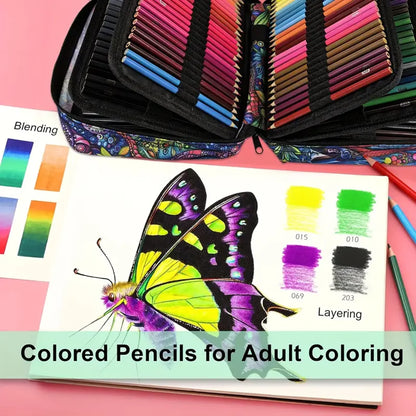 72/120/180/260 Color Lead Pencil Set - Vibrant Watercolor-Style Pencils, Erasable, Perfect for Artists & Beginners, Art Supplies