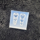 1Pc Skirt Lace Heart  3D Acrylic Mold Nail Art Decorations  DIY Design Silicone Decorated  Nail Art Templates Nails  Mold