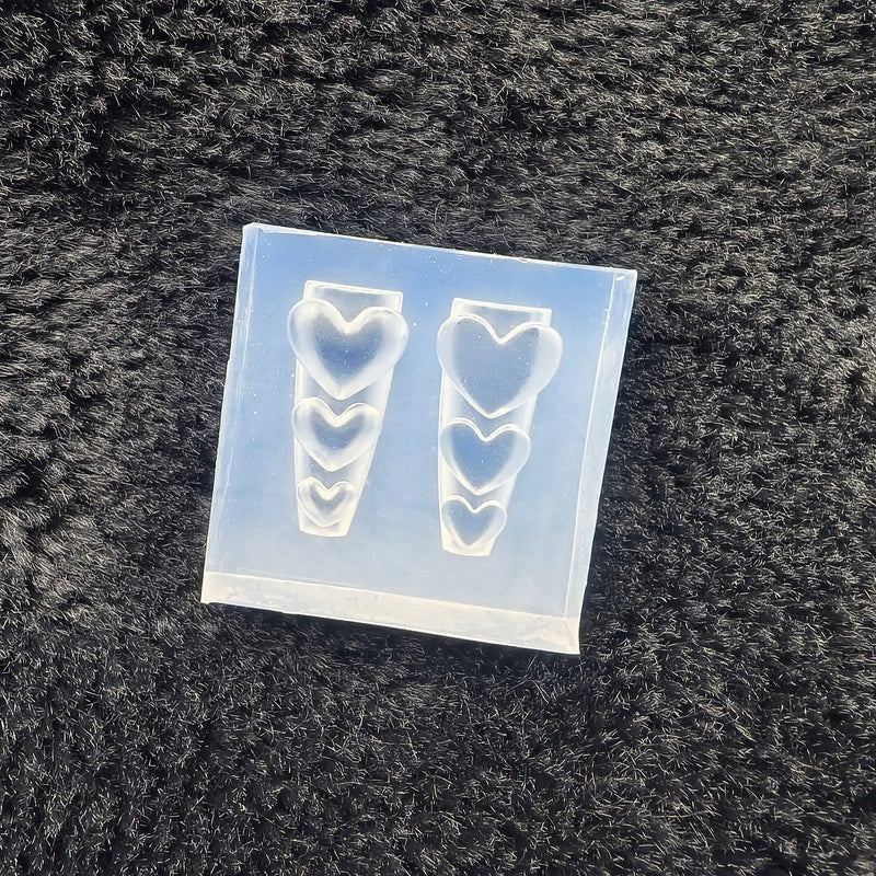 1Pc Skirt Lace Heart  3D Acrylic Mold Nail Art Decorations  DIY Design Silicone Decorated  Nail Art Templates Nails  Mold