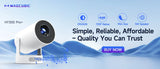 Proyector Magcubic 4K Android 11 con resolución nativa 1080P, 390ANSI, HY320, Wifi dual, Bluetooth 5.0, 1920 x 1080P, proyector de cine portátil actualizado HY300