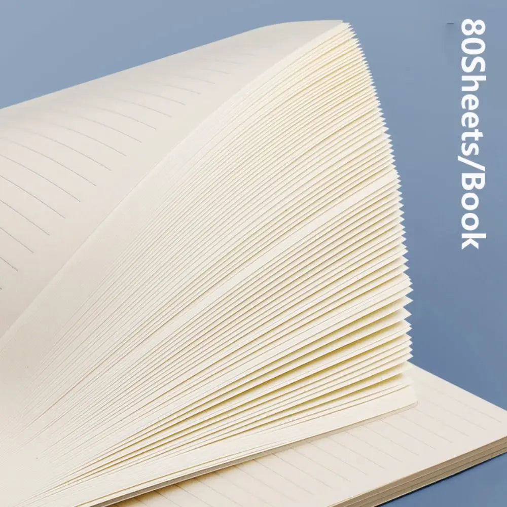 Cuaderno espiral de alta calidad A5/B5/A4 con cuadrículas/líneas horizontales en blanco, bloc de notas con 80 hojas, cuaderno de bocetos, material escolar y de oficina.