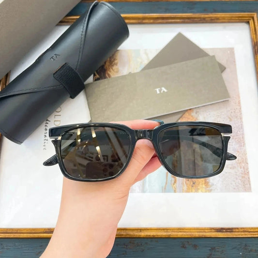 Original Factory For DIYTA DT AVEC DTX-112 With Brand Box Popular Gray Square Acetate Frame Classic Vintage Men Women Sunglasses