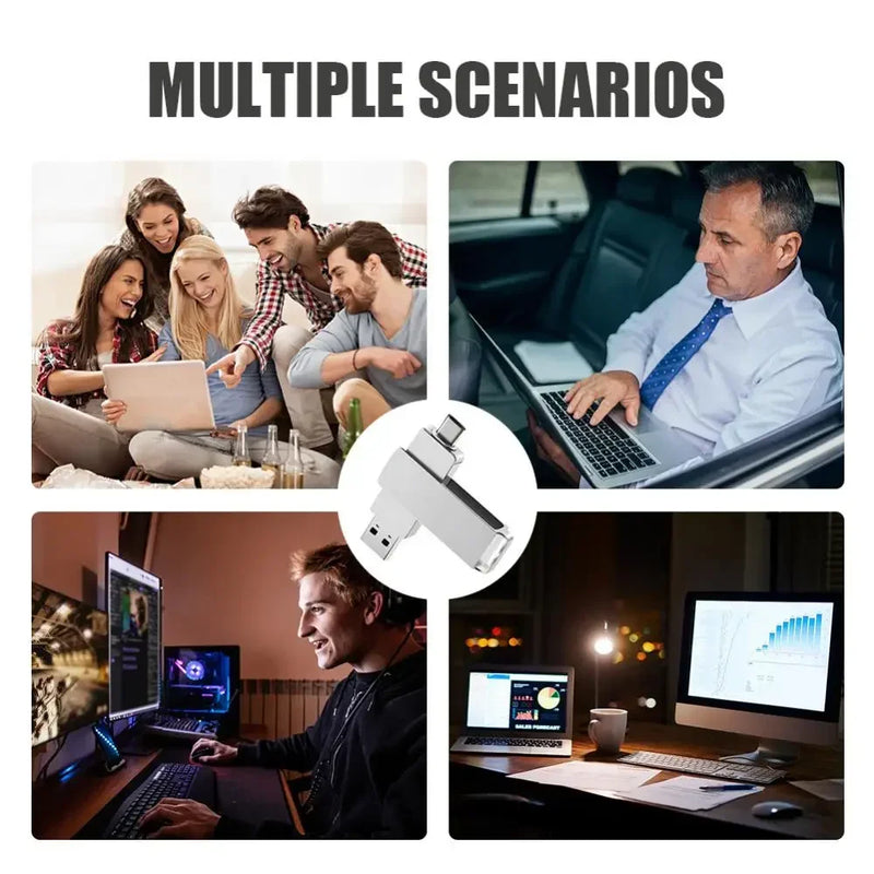 Xiaomi 16TB USB 3.0 Pen Drive 8TB 4TB High Speed ​​Transfer Metal SSD Pendrive Cle Portable U Disk Flash Drive Memoria USB Stick