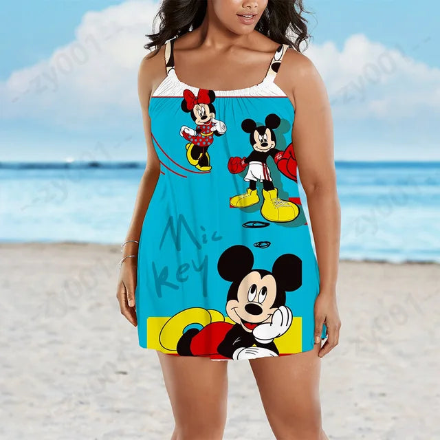 Plus Size Women Dress Woman Spring 2022 Disney Big Chic Elegant Evening Dresses Ladies Plus Size Summer Dresses Female 
