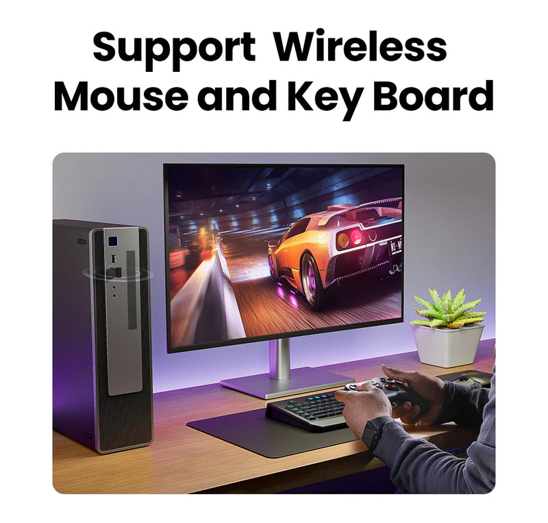 USB Bluetooth Adapter, Bluetooth 6.0 Dongle for PC Windows 11/10/8.1, Bluetooth Receiver & Transmitter for Keyboard/Mouse