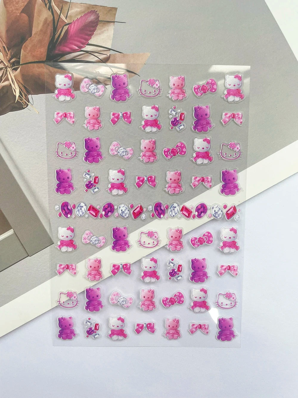 Super Mini Phone Leopard Print Luggage Tags Nail Art Diy Loptop Phone Shell Water Bottle Waterproof Stickers