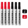 Permanent Paint Marker Pen Waterproof Black Pen for Tyre Oily Markers Quick Drying Signature Pen Stationery Supplies