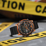 NAVIFORCE NF6104 Men's Lightweight Sports Wrist Watch Dual Display Time Night Light Watches Boy's Quartz Stopwatch