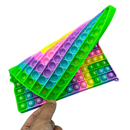 Macaron 12x12 Multiplication Games Fidget Toys, Right Angle Times Chart Board Math Toys Educational Toy for Teachers Girls