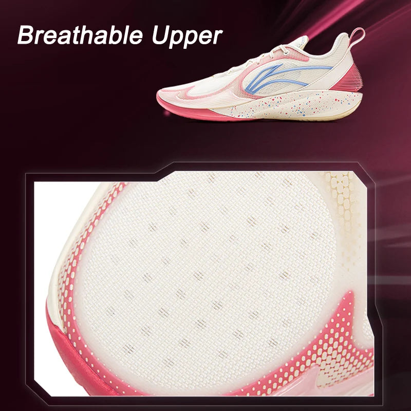 Li-Ning Men SHINING II On Court  Basketball Shoes BOOM Cushion Rebound Breathable LiNing Wear-resistant Sport Shoes ABPV003