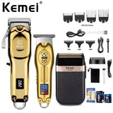 Kemei KM-678 KM-2024 KM-2628 Professional Electric Hair Clippers Beard Clipper Rechargeable Men's Shaver Hair Trimmer Kit