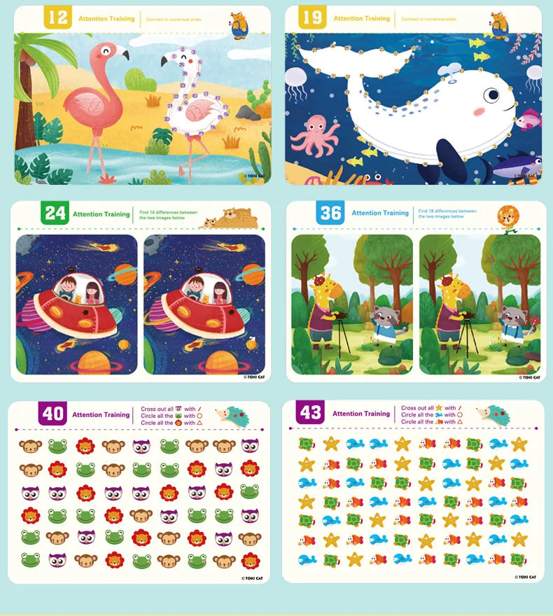Tracing Workbook Montessori Books 48 Page Pen Control Training Early Childhood Exercise Book Reusable Calligraphy Copybook
