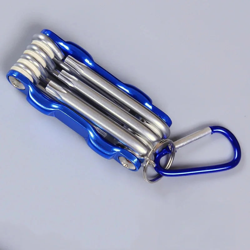 Portable Folding Hex Wrench Allen Set Metal Metric System Torx Hexagonal Spanner Screwdriver Hex Key High Quality Hand Tool