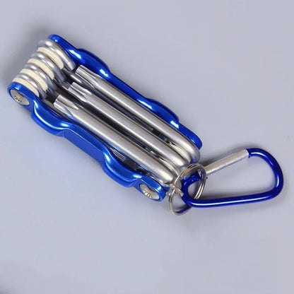 Portable Folding Hex Wrench Allen Set Metal Metric System Torx Hexagonal Spanner Screwdriver Hex Key High Quality Hand Tool