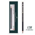 Faber-Castell 8/12pcs Set Matte Sketch Pencil Art Graphite For Sketch Black Lead Writing Drawing Graphite Pencils Supplies