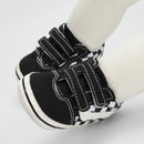 Zapatos Meckior para bebé niño y niña, zapatillas de lona con suela de goma antideslizante y diseño de rayas a cuadros, para primeros pasos, zapatos casuales unisex para bebé.