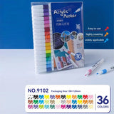 Acrylic marker pen set/12-60 colors/multi-purpose art watercolor pen/quick drying/student painting marker/stationery supplies