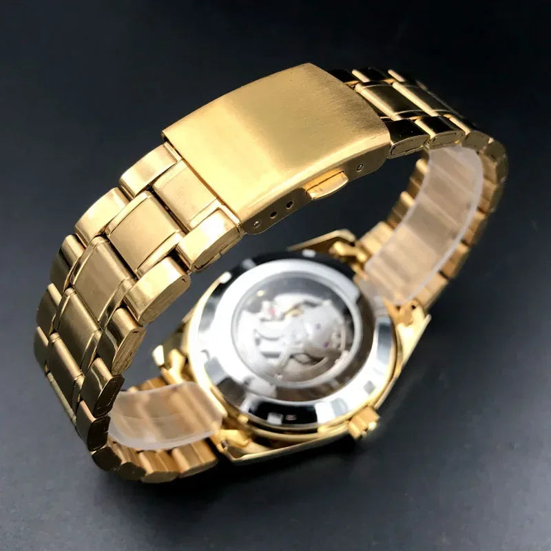 Orient Double Lion Classic Watch Series Men's Watch Stainless Steel Band Luxury Multi-Function Automatic Mechanical Tourbillon