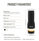 Cafelffe 3 In1 Portable Coffee Machine Hot/Cold Water Manual Espresso Maker For Capsule & Ground Hand Press Brewer hiking Travel