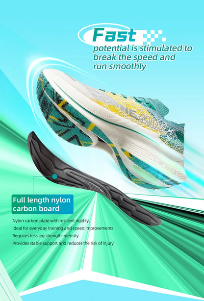 ONEMIX 2025 Marathon Carbon Plate Running Shoes Shock Absorption Ultra-light Sports Rebound Technology Outdoor Men Sneakes