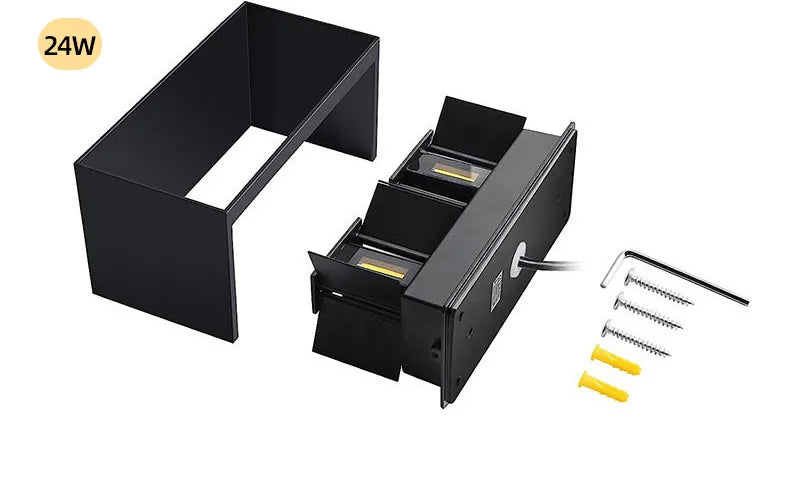 LED Wall Lamp Outdoor Waterproof IP65 Interior Wall Light Porch Garden Lights Living Room Street Corridor Stairs Lighting 24W