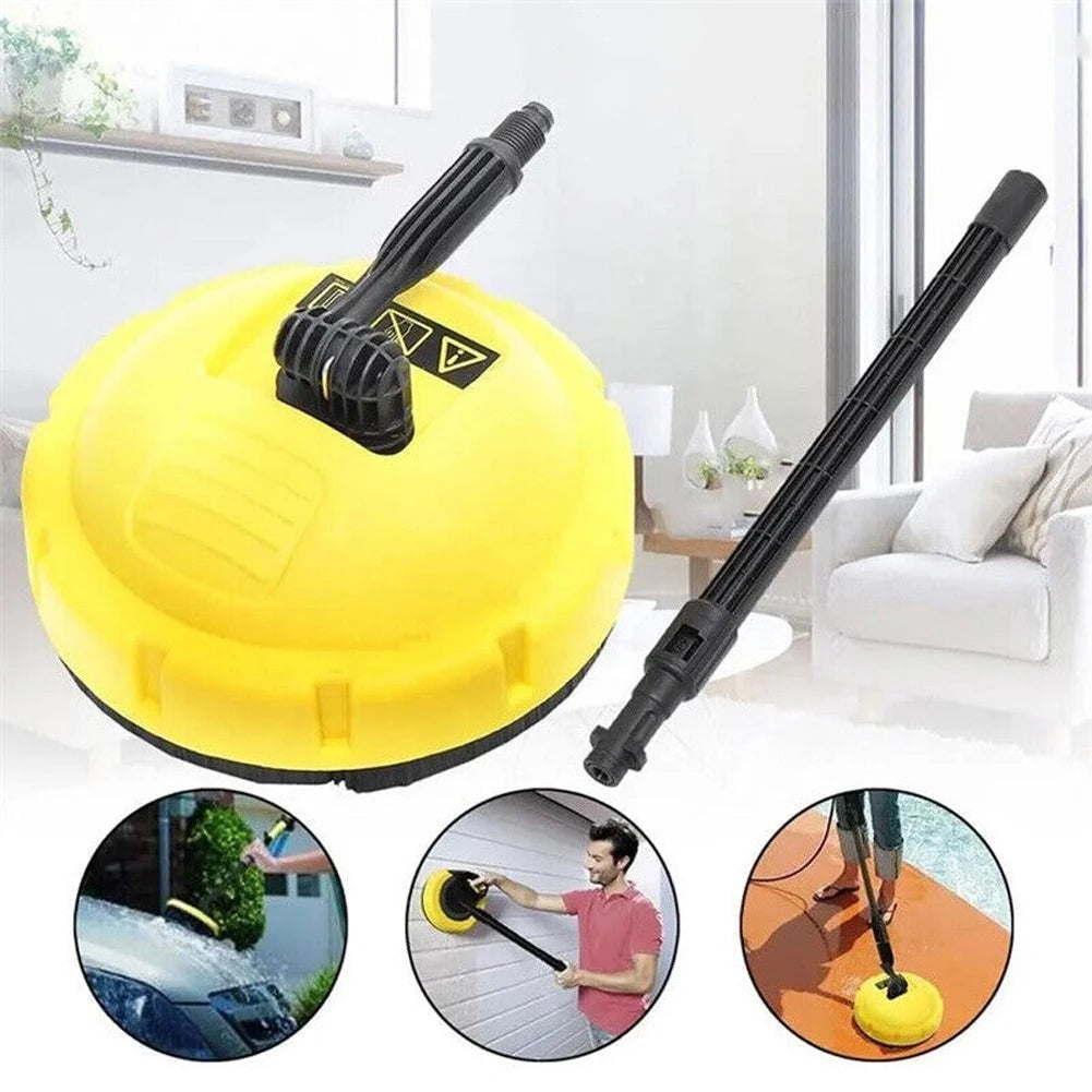 Long Handle Pressure Washer Rotary Brush High Pressure Washer Rotary Brush Adapter Deck Wall Patio Cleaner for Karcher K1-K7