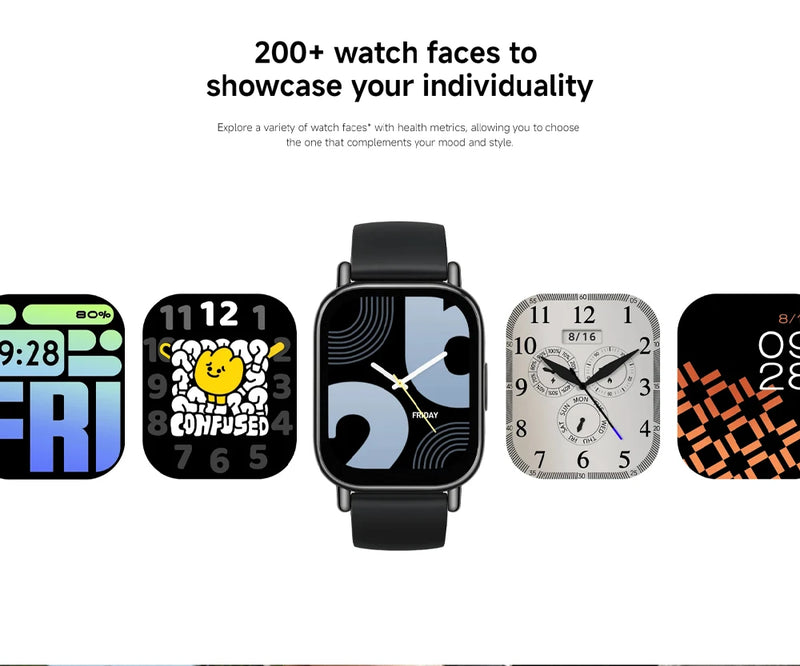 Global Version Xiaomi Redmi Watch 5 Lite 1.96" AMOLED up to 18 days battery built-in GNSS 150+ modes smart watch Bluetooth® call