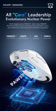 Ratón Bluetooth Attack Shark R1, 18000 dpi, PAW3311, conexión inalámbrica trimodo, ratón para juegos macro