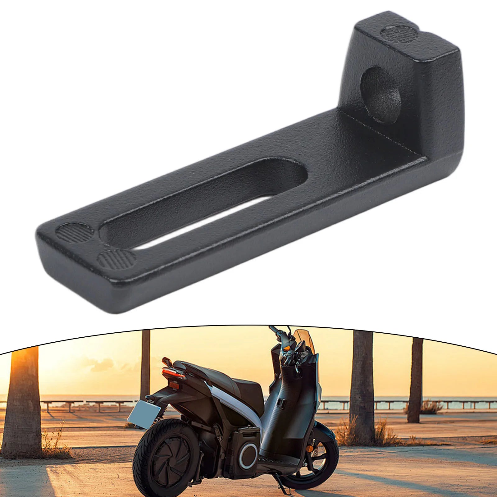 Slidable Adjustable Motorcycle Fog Lamp Bracket Black Alloy for Handlebar and Off Road Vehicle Auxiliary Light Installation