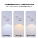 USB Rechargeable Intelligent Human Sensing Wireless Wall Light Dimmable Led Spotlight for Lighting Paintings Pictures Spotlights