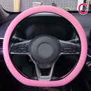 Car Silicone Steering Wheel Cover Men's And Women's Summer Fashion Sweat Wicking Non-slip All-season Model Thin And Soft