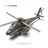 1/72 Modern US Army Tank M1A2 Leopard 2A7 Main Battle Tank Military Model AH-64 Copter Airplane Model Puzzle Assembly Model Toys